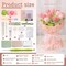 Crochet Kit for Beginners - Flower Bouquet With Step-by-Step Video Tutorials for Adults, Birthday, DIY Craft Home Decor (Pink)